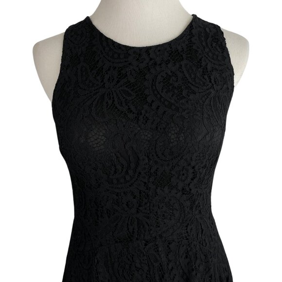 MI AMI Dress Size Small Black Lace Sleeveless Fit Flare Short Casual Party NWOT - Picture 6 of 6